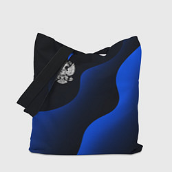 Сумка-шопер Герб РФ - глубокий синий, цвет: 3D-принт