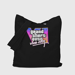 Сумка-шопер Gta 6 vice city logo, цвет: 3D-принт