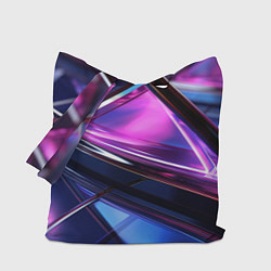 Сумка-шоппер Фиолетовые абстрактные треугольники