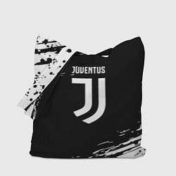 Сумка-шопер Juventus спорт краски, цвет: 3D-принт