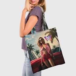 Сумка-шопер Девушка GTA 6, цвет: 3D-принт — фото 2