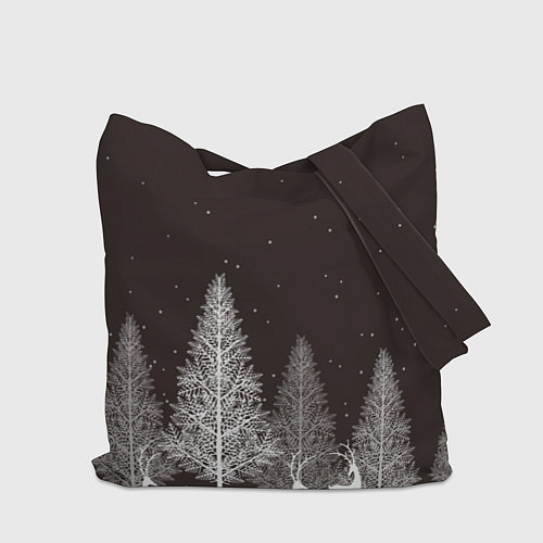 Сумка-шоппер Олени в лесу / 3D-принт – фото 2