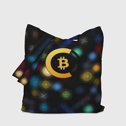 Сумка-шоппер Bitcoin logo criptomoney