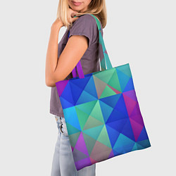 Сумка-шопер Разноцветные фигуры, цвет: 3D-принт — фото 2