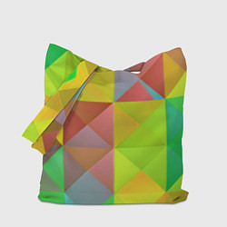 Сумка-шопер Разноцветные фигуры, цвет: 3D-принт