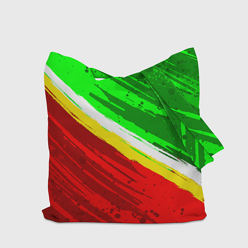 Сумка-шоппер Расцветка Зеленоградского флага / 3D-принт – фото 2