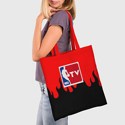 Сумка-шопер NBA sport flame, цвет: 3D-принт — фото 2