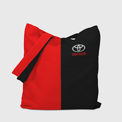 Сумка-шоппер Toyota car красно чёрный