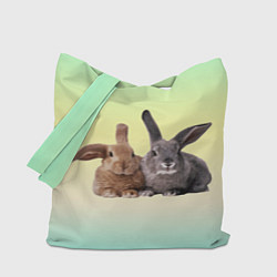 Сумка-шоппер Два пушистых кролика