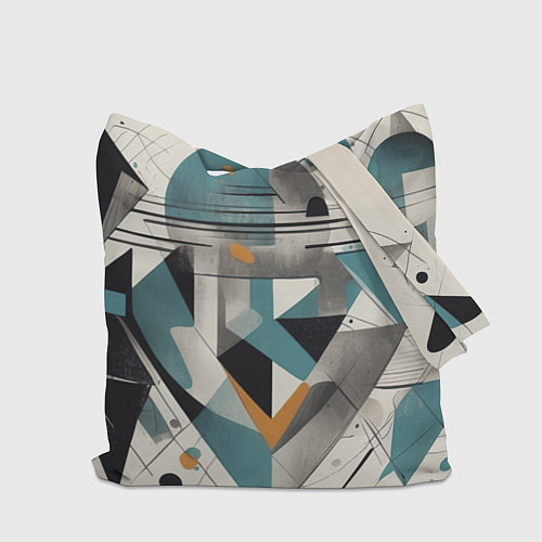 Сумка-шоппер Три человека авангард / 3D-принт – фото 2