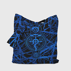 Сумка-шопер Fullmetal Alchemist - symbols, цвет: 3D-принт