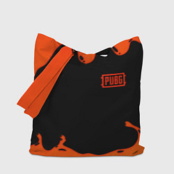 Сумка-шоппер PUBG orange splash