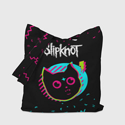 Сумка-шопер Slipknot - rock star cat, цвет: 3D-принт
