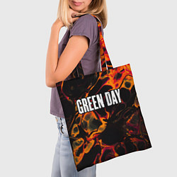 Сумка-шопер Green Day red lava, цвет: 3D-принт — фото 2