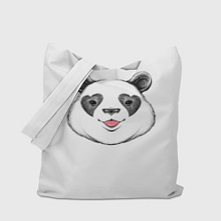 Сумка-шопер Влюблённый панда, цвет: 3D-принт