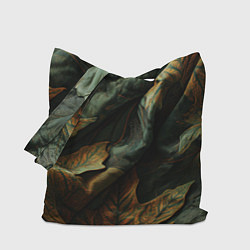 Сумка-шоппер Реалистичный охотничий камуфляж из ткани и листьев