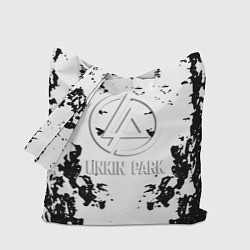 Сумка-шоппер Linkin park краски лого чёрно белый