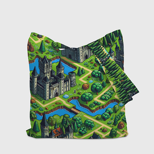 Сумка-шоппер Heroes of Might and Magic - pixel map / 3D-принт – фото 2