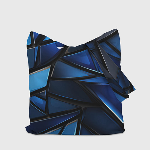 Сумка-шоппер Palworld логотип синий абстрактный фон / 3D-принт – фото 2