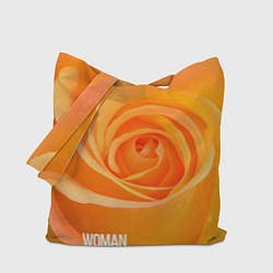 Сумка-шоппер Оранжевая роза - woman