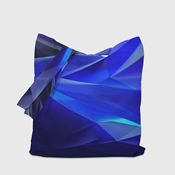 Сумка-шоппер Black and blue abstract background sport style