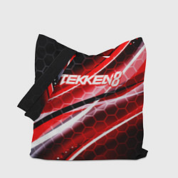 Сумка-шоппер Tekken 8 огненное лого файтинг