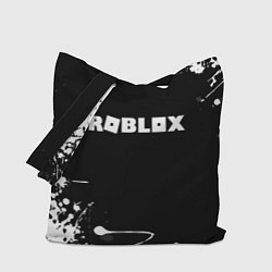 Сумка-шопер Roblox текстура краски белые, цвет: 3D-принт
