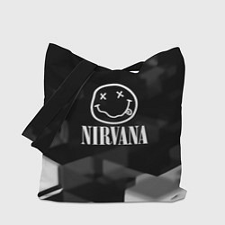 Сумка-шоппер Nirvana текстура рок