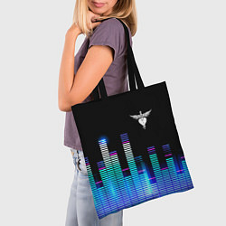 Сумка-шопер Bon Jovi эквалайзер, цвет: 3D-принт — фото 2