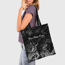 Сумка-шопер Three Days Grace black graphite, цвет: 3D-принт — фото 2