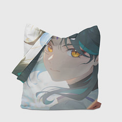 Сумка-шопер Genshin Impact Xiao Adept smile, цвет: 3D-принт