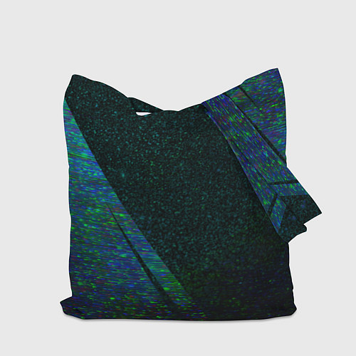 Сумка-шоппер Tesla sport glitch blue / 3D-принт – фото 2