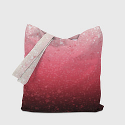 Сумка-шопер Градиент розово-чёрный брызги, цвет: 3D-принт
