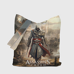 Сумка-шопер Assassins creed старый город, цвет: 3D-принт