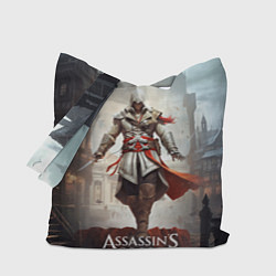 Сумка-шопер Assassins creed старый город, цвет: 3D-принт