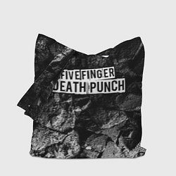 Сумка-шопер Five Finger Death Punch black graphite, цвет: 3D-принт