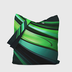 Сумка-шоппер Абстрактные геометрические плавные линии минимализ