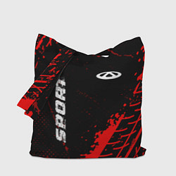 Сумка-шопер Chery red sport tires, цвет: 3D-принт