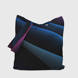 Сумка-шоппер Синий стильный абстрактный геометрический стиль на