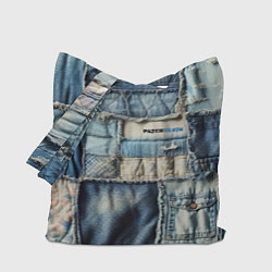 Сумка-шопер Patchwork denim - vogue, цвет: 3D-принт