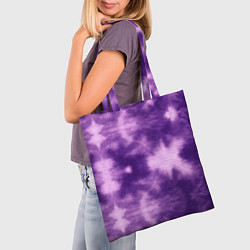 Сумка-шопер Фиолетовый тайдай, цвет: 3D-принт — фото 2