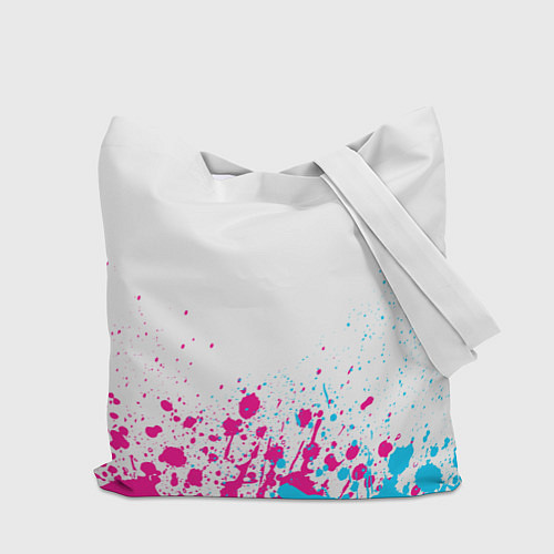 Сумка-шоппер Juventus neon gradient style посередине / 3D-принт – фото 2