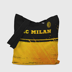 Сумка-шоппер AC Milan - gold gradient посередине
