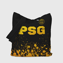 Сумка-шопер PSG - gold gradient посередине, цвет: 3D-принт