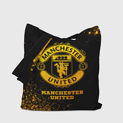 Сумка-шопер Manchester United - gold gradient, цвет: 3D-принт