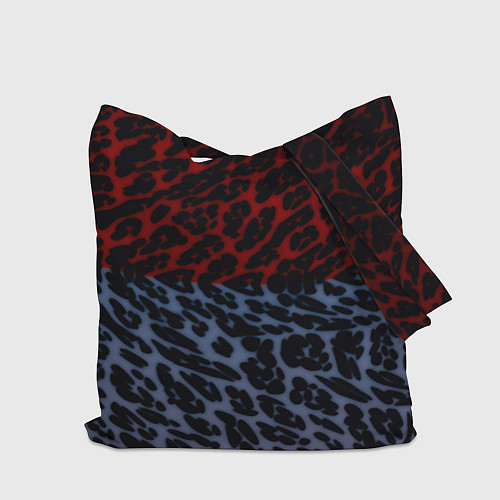 Сумка-шоппер Леопардовый стиль текстура / 3D-принт – фото 2