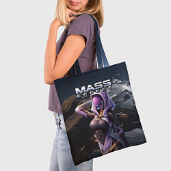Сумка-шопер Mass Effect ТалиЗора и космический корабль, цвет: 3D-принт — фото 2
