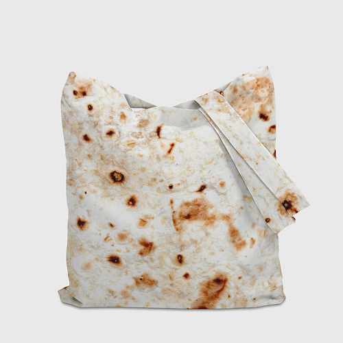 Сумка-шоппер Текстура светлого лаваша / 3D-принт – фото 2