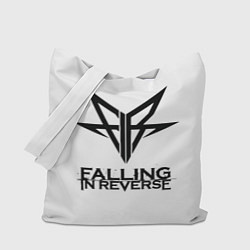 Сумка-шопер Falling in Reverse band logo, цвет: 3D-принт