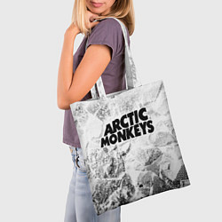 Сумка-шопер Arctic Monkeys white graphite, цвет: 3D-принт — фото 2